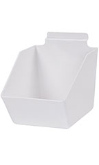 6"W x 7 ½"D x 5 ½"H White Plastic Dump Bin