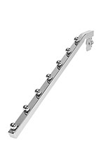 Chrome 7-Ball Waterfall for Slotted Standard - ½ inch slots 1 inch on center