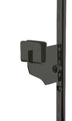 3 inch Black Dimensional Hangrail Bracket for Slotted Standard - ½ inch slots 1 inch on center