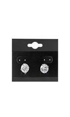 1 ½ inch Square Black Velour Earring Cards