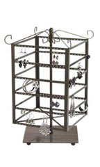 Large Tiered Square Rotating Jewelry Display