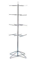 4-Tier Chrome Wire Spinner Rack