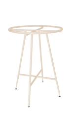 Boutique Ivory Collapsible Round Clothing Rack