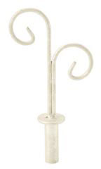 Boutique Ivory Double Curl Finial for Counter Merchandise Hooks