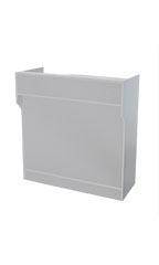 48 inch Gray Ledgetop Service Counter Fully Assembled