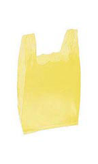 Small Yellow Plastic T-Shirt Bags - Case of 2,000