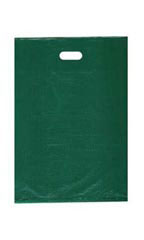 Medium High Density Green Plastic Merchandise Bags - Case of 1,000