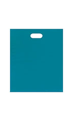 Large Lightweight Low Density Teal Merchandise Bags - Case of 500