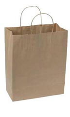 X-Large (Traveler) Natural Kraft Paper Shopping Bags - Case of 250