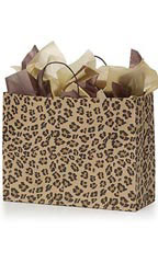 Paper Shopping Bags 100 Metallic Sage Green 5 ¼” x 3 ½” x 8 ½" Small Gift 