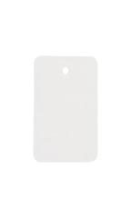 Small Unstrung White Non-Perforated Blank Price Tags