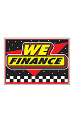 Curb Display Sign - "We Finance"