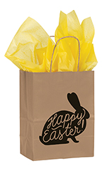 Medium Happy Easter Paper Shopping Bags - Case of 100