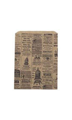 Medium Newsprint Paper Merchandise Bags - Case of 1,000