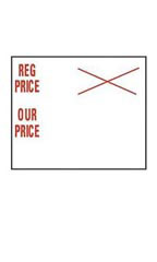 Reg Price/Our Price SSW 2-Line Pricing Gun Sales Labels