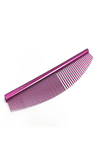 Utsumi Stainless Curved Comb Half Moon (Pink)