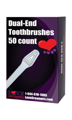 Love Groomers Dual-End Toothbrushes